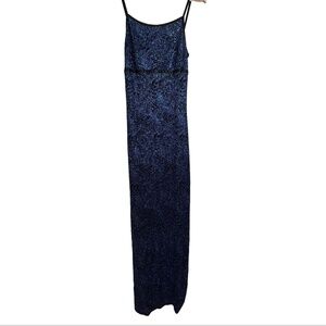 Vintage Y2K Taboo Maxi Dress L Sparkle Skinny Strap Whimsigoth Fairy 90s Hoco
